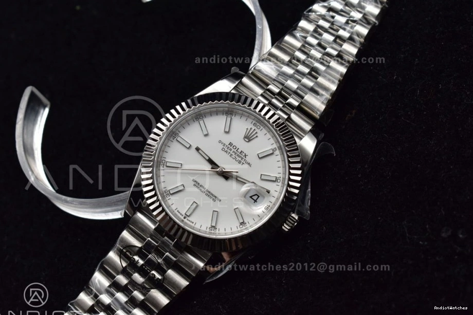 SA Chic 126334 41 Steel 1:1 Stick Jubilee Bracelet on 645 904L White Dial DateJust DIWF Best Edition 1010